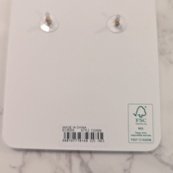 J.Crew Crystal Heart Stud Earrings - Picture 7 of 7